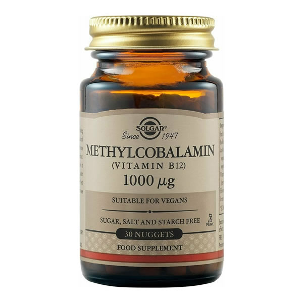 0033984003972 SOLGAR Vitamin B-12 1000μg Methylcobalamin 30 υπογλώσσια δισκία - Image 1