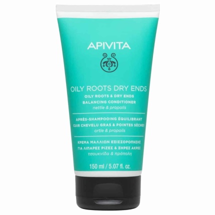 APIVITA CONDITIONER, OILY ROOTS DRY ENDS, κρέμα εξισορρόπησης, μαλλιά με λιπαρές , μαλλιά με ξηρές άκρες