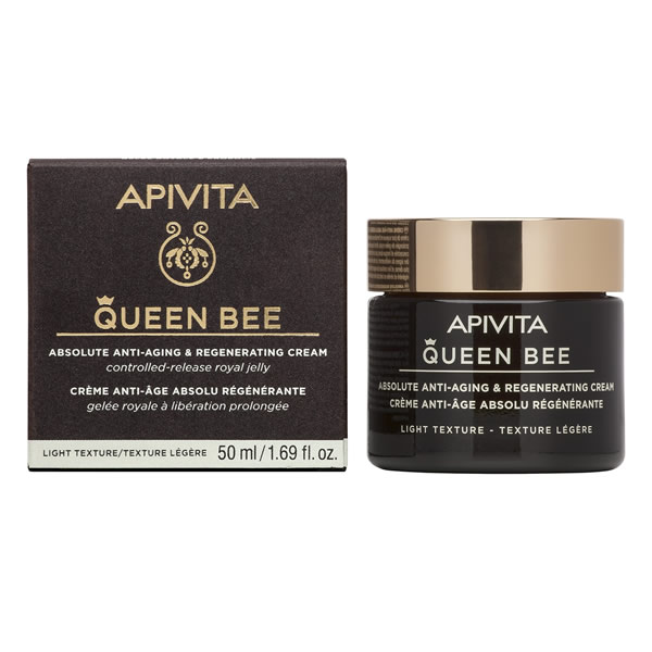 10-22-01-657-queen-bee-light-cream-50ml-box-jar APIVITA Queen Bee Κρέμα Απόλυτης Αντιγήρανσης & Αναγέννησης Ελαφριάς Υφής 50ml - Image 1