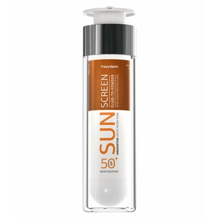 FREZYDERM Sun Screen Fluid to Powder SPF50+ Αντηλιακό Προσώπου με Αίσθηση Πούδρας