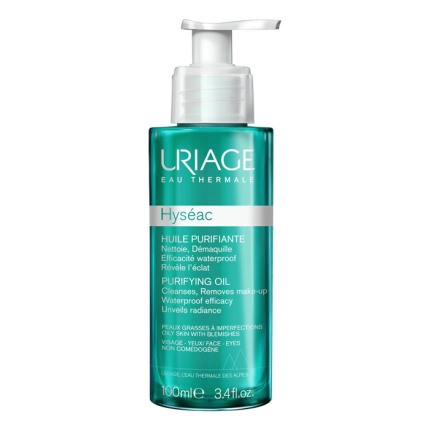 URIAGE Hyseac Purifying Oil, Έλαιο για Ντεμακιγιάζ Προσώπου & Ματιών, Δέρμα με Τάση για Ακμή