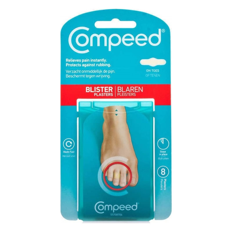 3663555001679-new COMPEED Επιθέματα Για Φουσκάλες Στα Δάχτυλα Των Ποδιών 8 Τεμάχια