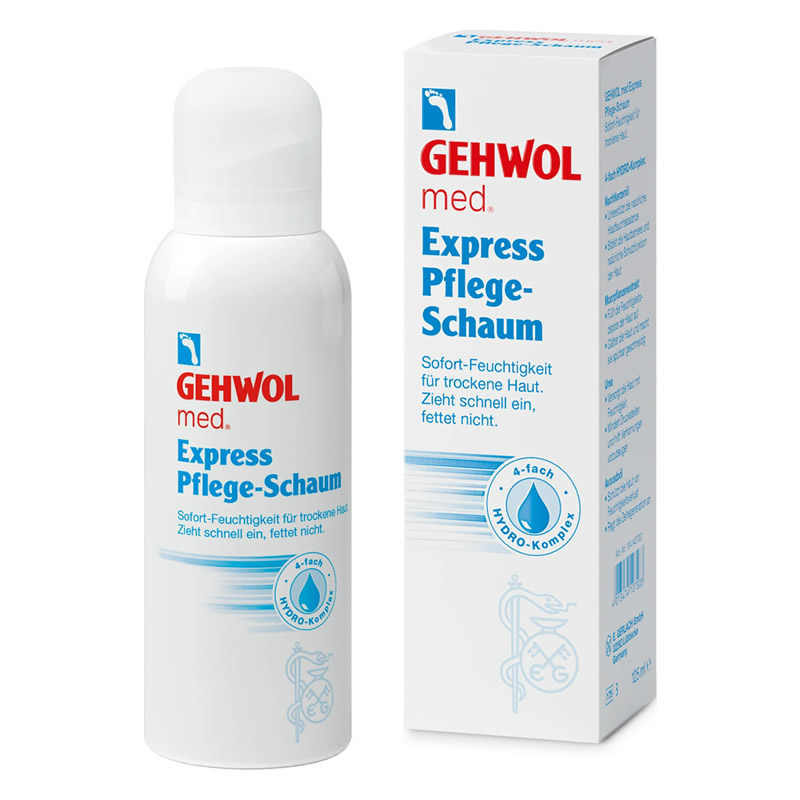 4013474107300-new GEHWOL Express Foam, Ενυδατικός Αφρός Ποδιών για Κανονικά και Ξηρά Δέρματα