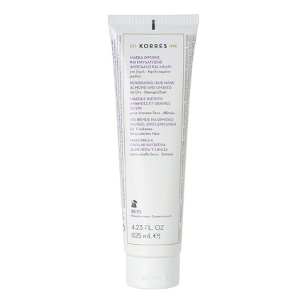 KORRES Μάσκα για Ξηρά Μαλλιά με Αμύγδαλο & Λινάρι