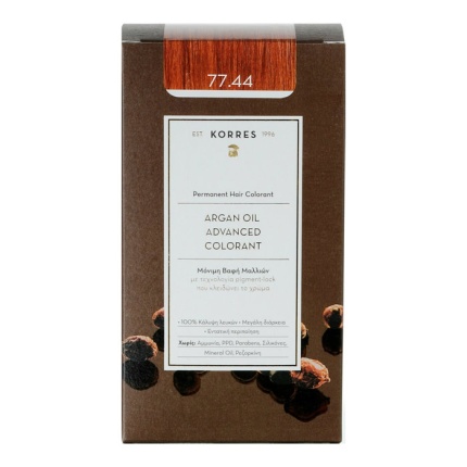KORRES Μόνιμη Βαφή Μαλλιών Argan Oil Advanced Colorant Intense Bronze Blonde 77.44