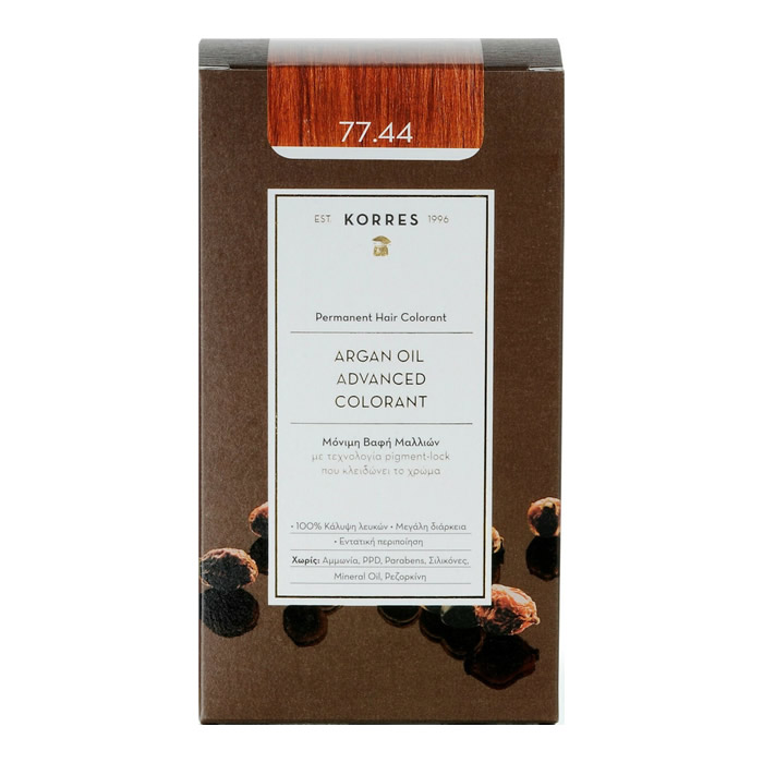 5203069054648-new KORRES Μόνιμη Βαφή Μαλλιών Argan Oil Advanced Colorant Intense Bronze Blonde 77.44