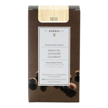 KORRES Μόνιμη Βαφή Μαλλιών Argan Oil Advanced Colorant 12.0 Ξανθό Special Blonde