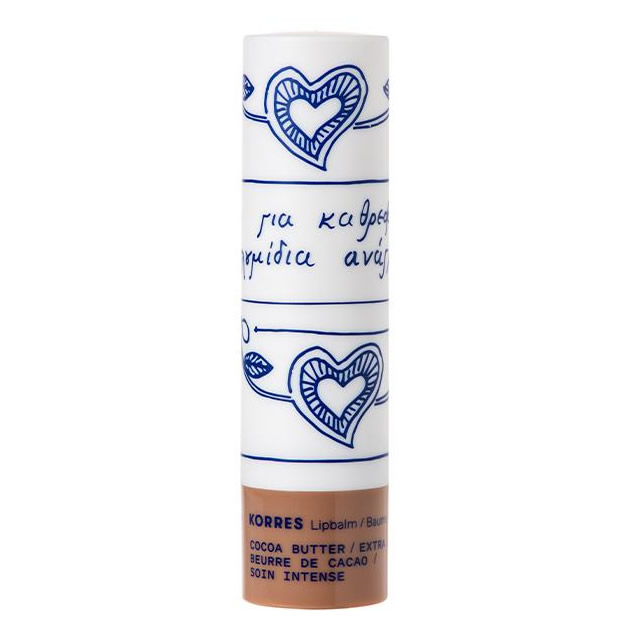 5203069090936-new KORRES Lip Balm Cocoa Butter Ενυδατική Φροντίδα για τα Χείλη με Βούτυρο Κακάο