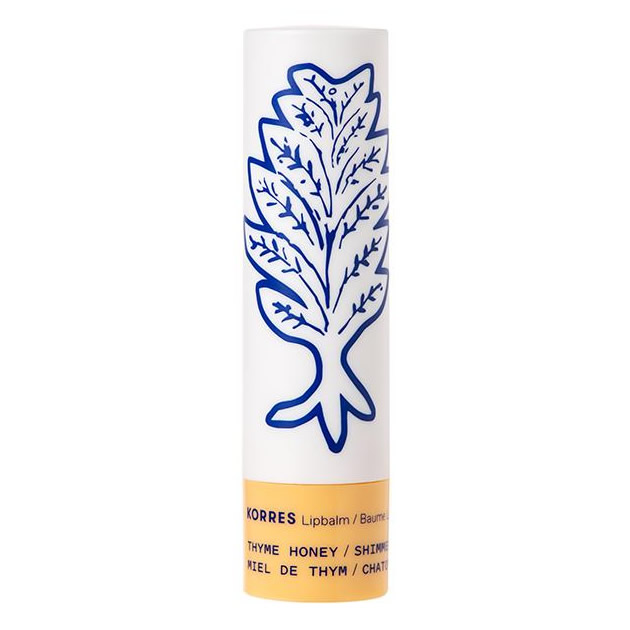 5203069090950-new KORRES Lip Balm Thyme Honey Shimmery Ενυδατική Φροντίδα για τα Χείλη με Μέλι για Έξτρα Λάμψη