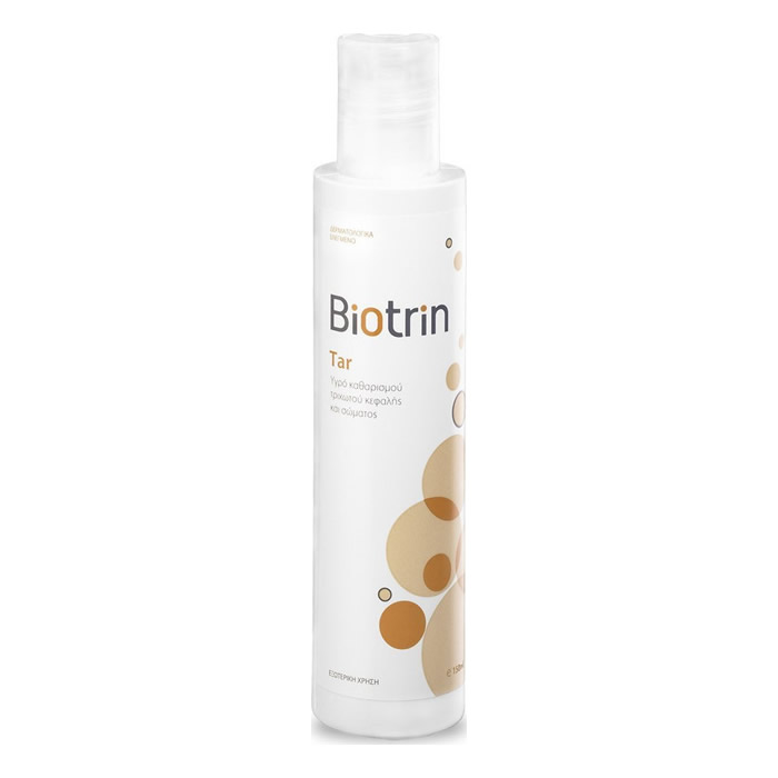5203957200003 BIOTRIN Tar Cleansing Liquid Υγρό Καθαρισμού Τριχωτού Κεφαλής & Σώματος 150ml - Image 1