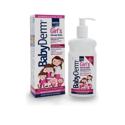 BABYDERM Girls Intimate Wash Καθαριστικό Ευαίσθητης Περιοχής για Κορίτσια 300ml