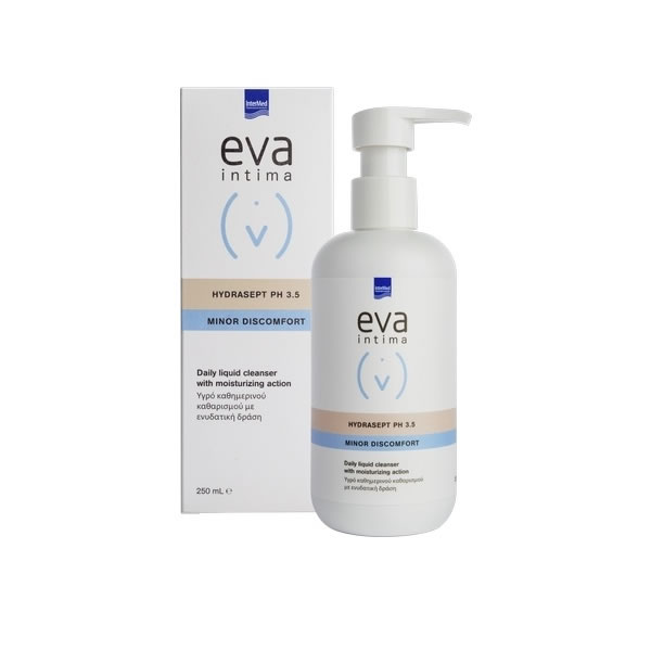 5205152012399 EVA Intima Hydrasept pH 3.5 Minor Discomfort Υγρό Καθαρισμού Ευαίσθητης Περιοχής 250ml