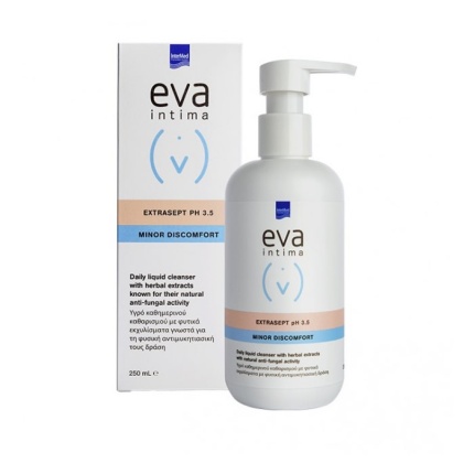 EVA Intima Wash Extrasept pH 3.5 Minor Discomfort Υγρό Καθαρισμού Ευαίσθητης Περιοχής 250ml