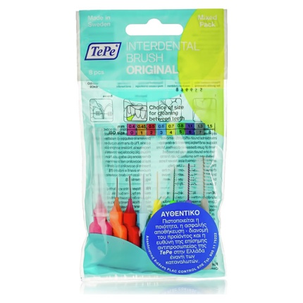 TEPE Interdental Μεσοδόντια Βουρτσάκια All Sizes 8τεμ