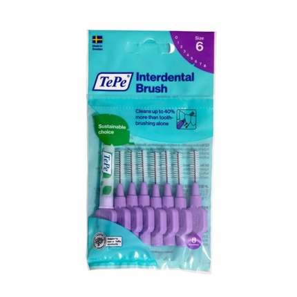 TEPE Μεσοδόντια Βουρτσάκια Size Μέγεθος 6 1.1mm Μωβ 8τεμ