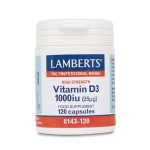 LAMBERTS Vitamin D 1000iu 25μg 120 Caps