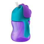 PHILIPS AVENT Bendy Straw Cup 9m+, Κύπελλο με Καλαμάκι Μωβ-Πράσινο
