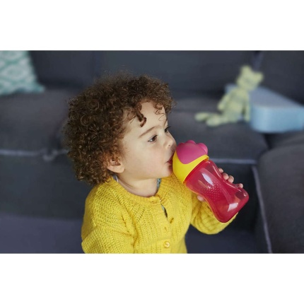 PHILIPS AVENT Bendy Κύπελλο με Καλαμάκι 12m+ Ροζ Χρώμα
