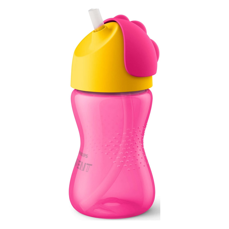 8710103781998-new PHILIPS AVENT Bendy Κύπελλο με Καλαμάκι 12m+ Ροζ Χρώμα