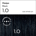 KORRES Μόνιμη Βαφή Μαλλιών Argan Oil Advanced Colorant BLACK 1.0 50ml - Image 2