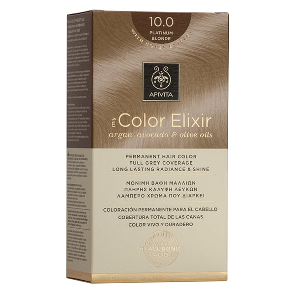 apivita-me-color-elixir-10-0-platinum-blonde PIVITA My Color Elixir Βαφή Μαλλιών 10.0 Κατάξανθο