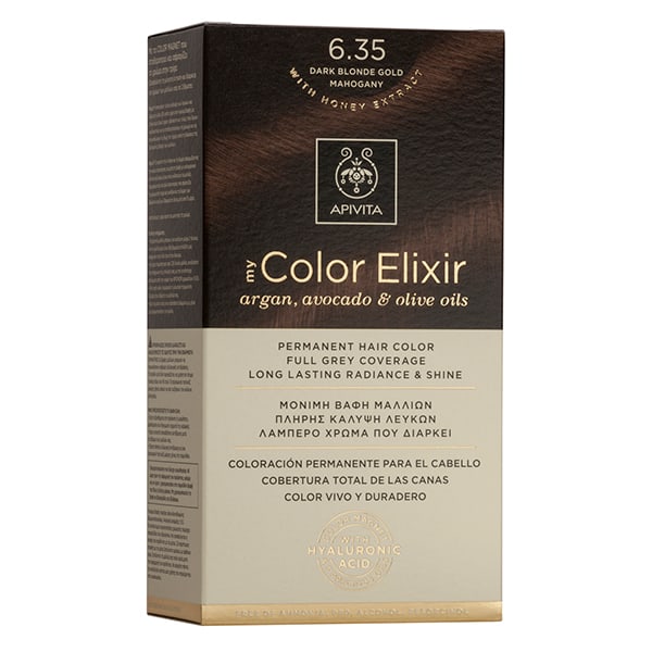 apivita-my-color-elixir-6-35-dark-blonde-gold-mahogany APIVITA My Color Elixir Βαφή Μαλλιών 6.35 Ξανθό