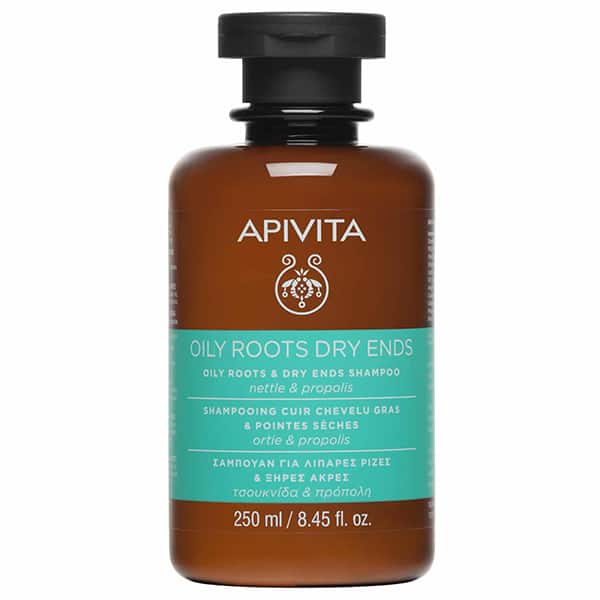 apivita-oily-roots APIVITA SHAMPOO OILY ROOTS DRY ENDS