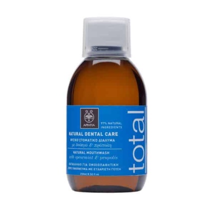 APIVITA NATURAL MOUTH WASH TOTAL στοματικό διάλυμα με δυόσμο