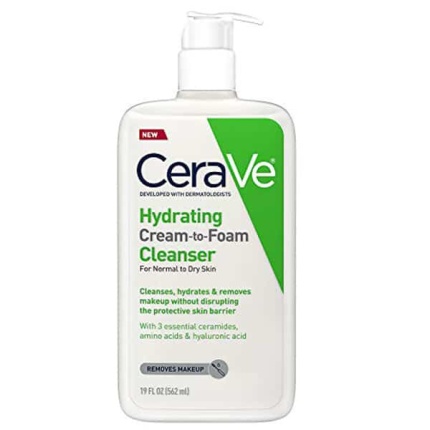CERAVE Hydrating Cream to Foam Cleanser