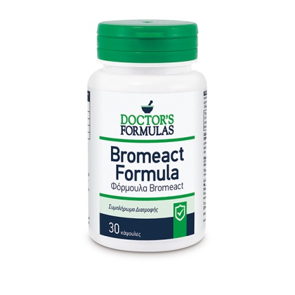 DOCTOR'S FORMULAS Bromeact Φόρμουλα Αντιφλεγμονώδης, 30 Κάψουλες