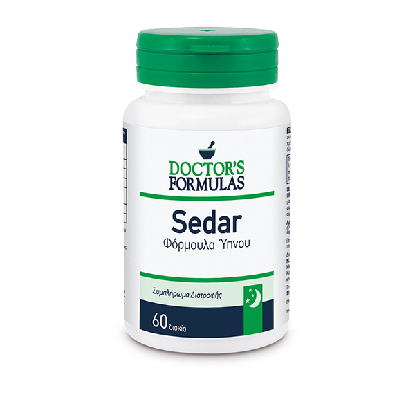 doctors-formulas-sedar-60tabs DOCTOR'S FORMULAS Sedar Φόρμουλα Ύπνου, 60 Δισκία - Image 1