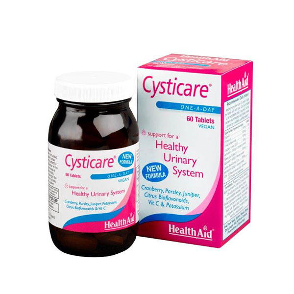 health-aid-cysticare-60tabs-vegan HEALTH AID CYSTICARE 60tabs vegan - Image 1