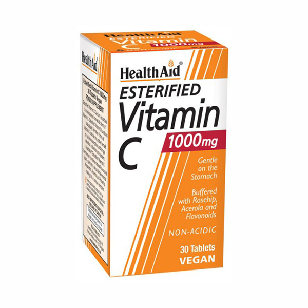 health-aid-vitamin-c-30tabs HEALTH AID Esterified Vitamin C Balanced & Non-Acidic 1000mg 30 ταμπλέτες - Image 1