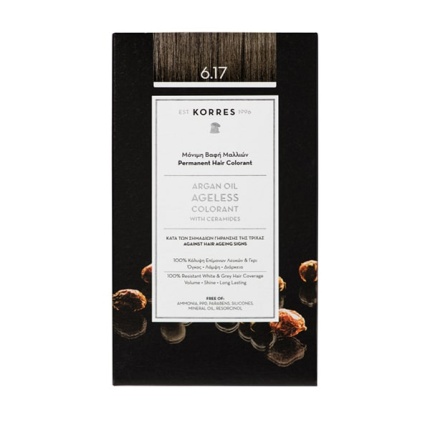 KORRES Argan Oil Ageless Colorant 6.17 Ξανθό Σκούρο Μπέζ