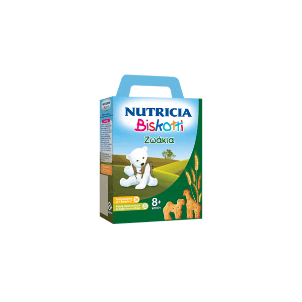 nutricia-biskotti-zoakia NUTRICIA Biskotti Ζωάκια Βρεφικά Μπισκότα Από τον 8ο Μήνα 180gr