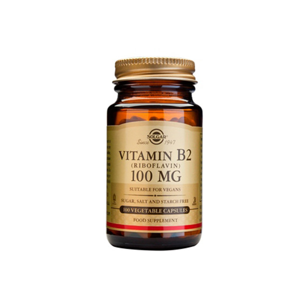 solgar-vitamin-b2-100mg-100caps SOLGAR VITAMIN B-2 100mg 100caps v - Image 1