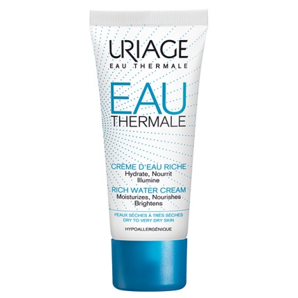 URIAGE Eau Thermale Rich Water Cream, Ενυδατική Κρέμα Προσώπου Πλούσιας Υφής