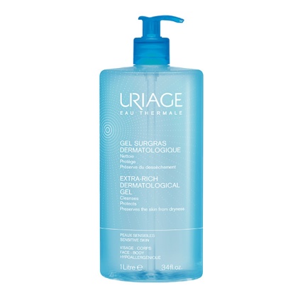URIAGE Extra Rich Dermato Gel BP, Αφρώδες Gel Καθαρισμού