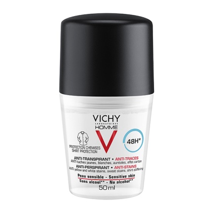 VICHY Homme 48h 'No Trace' Deodorant Roll-on