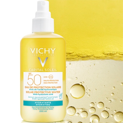 VICHY Ideal Soleil Solar Protective Water Hydrating SPF50, Ενυδατικό Νερό Προστασίας Από Τον Ήλιο