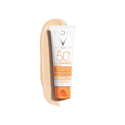 Vichy Capital Soleil Anti-Dark Spot Tinted, Αδιάβροχη Αντηλιακή Κρέμα Προσώπου SPF50+ με Χρώμα