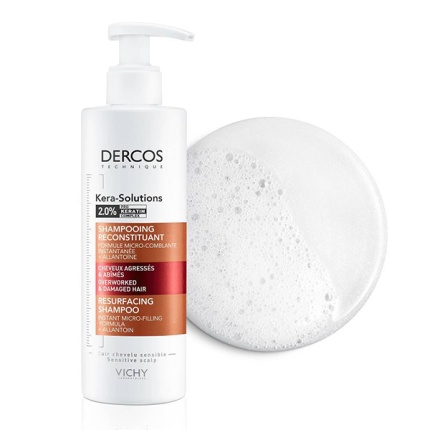 VICHY DERCOS Kera-Solutions Resurfacing Shampoo, Σαμπουάν για Ξηρά Ταλαιπωρημένα Μαλλιά