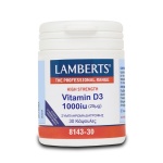 LAMBERTS Vitamin D3 1000iu 30 Caps