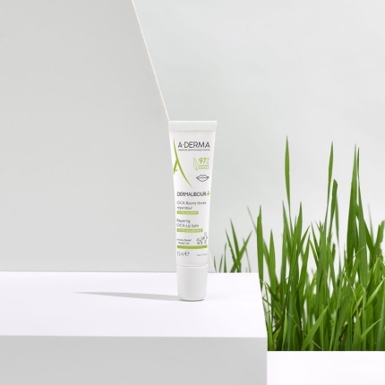 A-DERMA, DERMALIBOUR+, Επανορθωτικό CICA Χειλιών, Βάλσαμο Χειλιών, ξηρά χείλη, 3282770143683