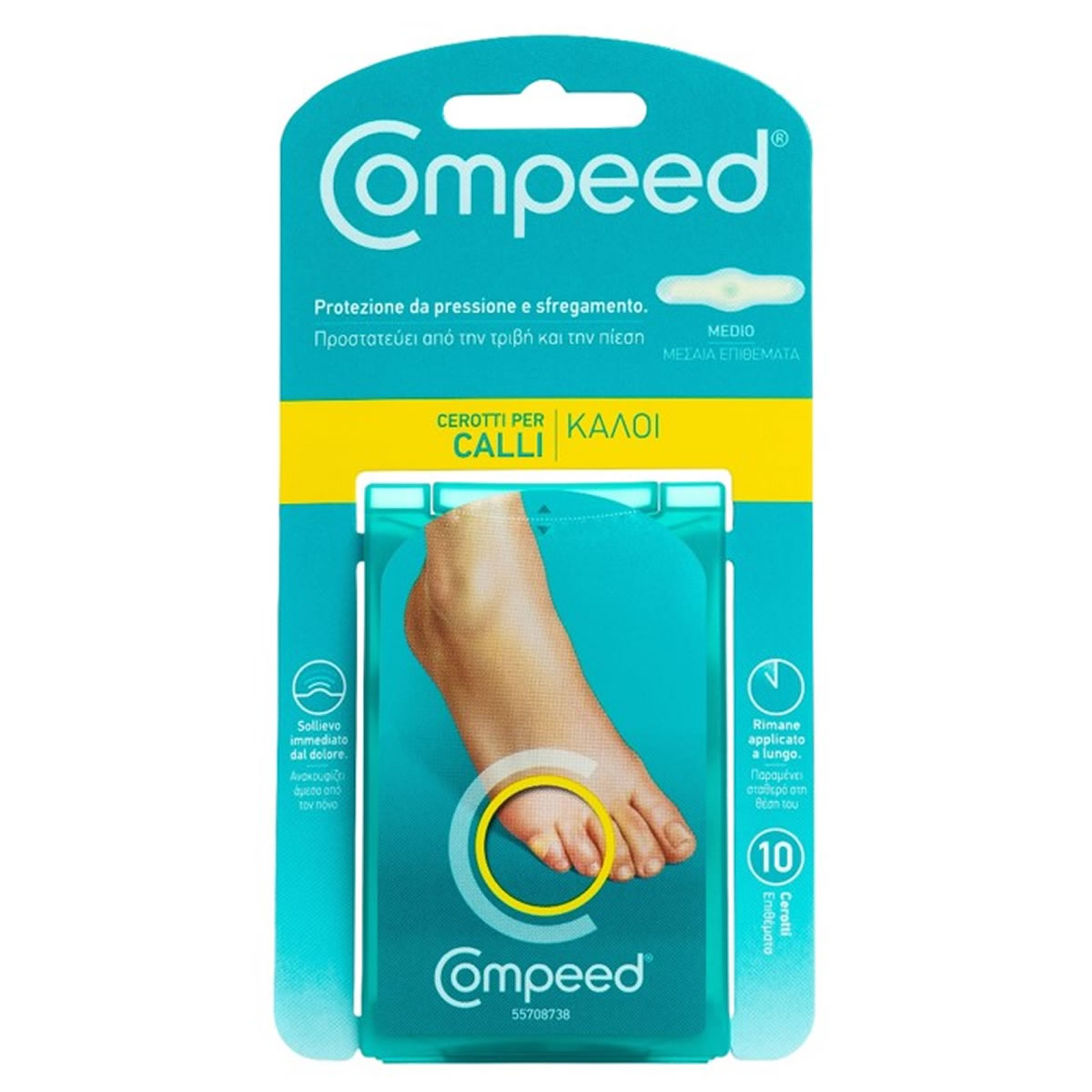 3663555001969 COMPEED Επιθέματα Calli Με Gel Για Τους Κάλους Μεσαία 10 Τεμάχια