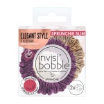 INVISIBOBBLE Sprunchie Slim The Snuggle Is Real (Purple-Gold Brown) 2pcs