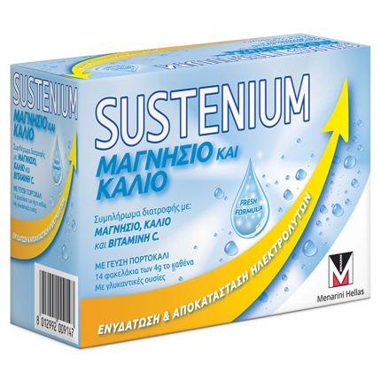 MENARINI SUSTENIUM Μαγνήσιο & Κάλιο 14 Φακελάκια
