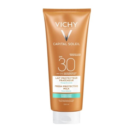 VICHY Ideal Soleil Milk SPF30, Αντιηλιακό Γαλάκτωμα με Υαλουρονικό Οξύ