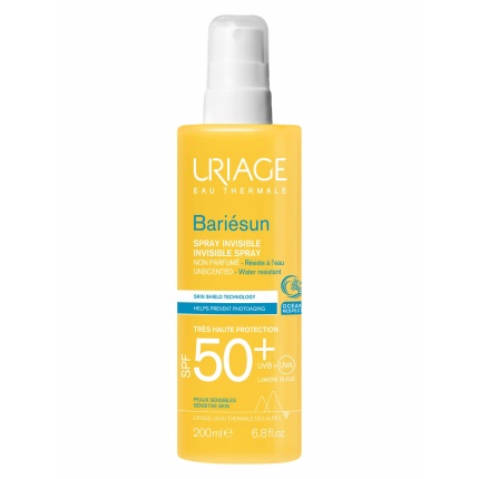 URIAGE Bariesun, SPF50+, Αντηλιακό Σώματος, Αντηλιακό Spray, Αντηλιακό Χωρίς Άρωμα