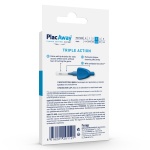 PLAC AWAY Μεσοδόντιο Βουρτσάκι Triple Action 0.6mm, ISO 3, Μπλε, 6 Τεμάχια